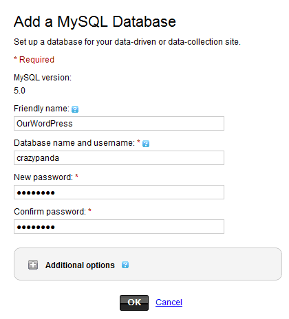 Create MySQL Database