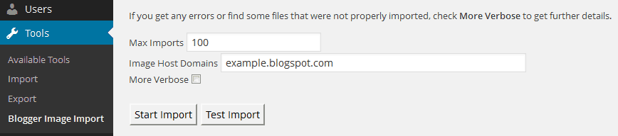 Blogger Image Import