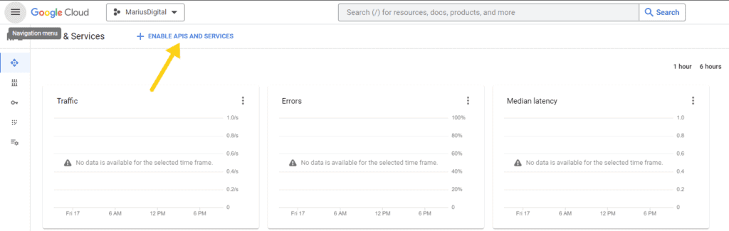 Enable APIs and Services in Google Cloud